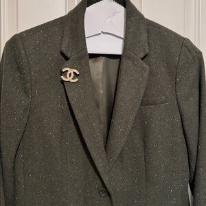 Tommy Hilfiger Wool Olive Green Blazer size 4